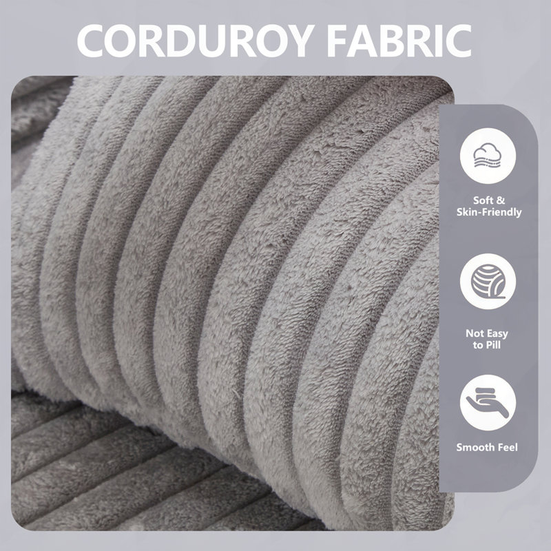 Canapé en L rembourré avec sièges en L, Polyester gris clair
