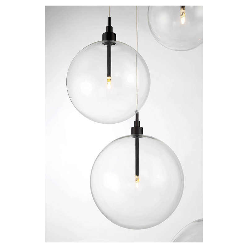 Jensi 5-Light Chandelier in Oil Rubbed Bronze, Oil Rubbed Bronze