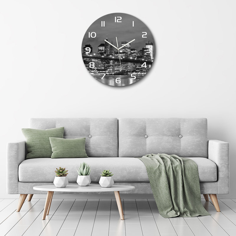 Jevhen Glass Wall Clock