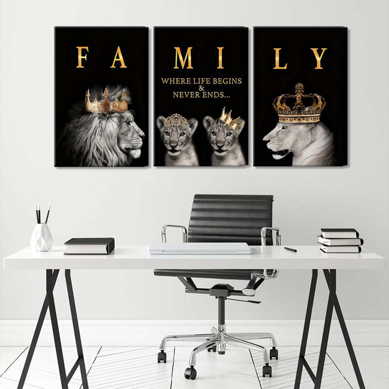 3 Piece Wrapped Canvas Print, 60cm H x 40cm W