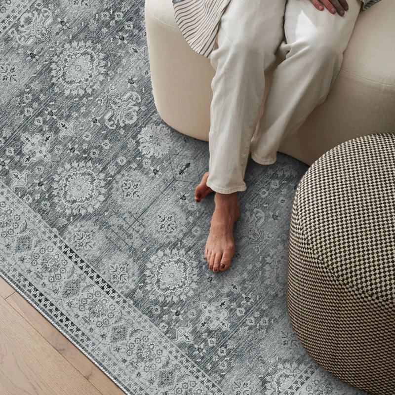Oriental Floral ,Machine-Washable, Non-Slip Rugs,Available In A Variety Of Patterns., Rectangle 8' x 10'