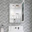 Surface Frameless Mirror Medicine Cabinet, Beveled Mirror Edges Bathroom Medicine Cabinet, Right Opening Door