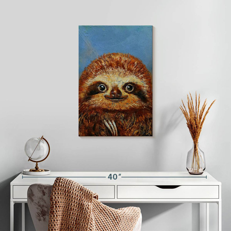 Brampt Baby Sloth, 24" H x 16" W
