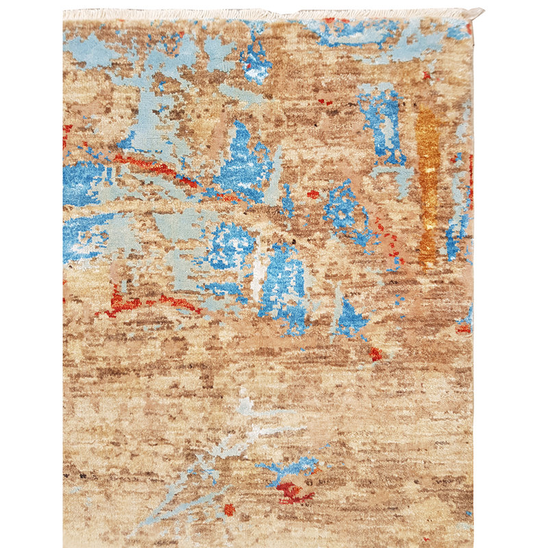 Hand Woven Wool Abstract Area Rug