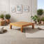 Table basse carrée extérieure en bois-1760778139