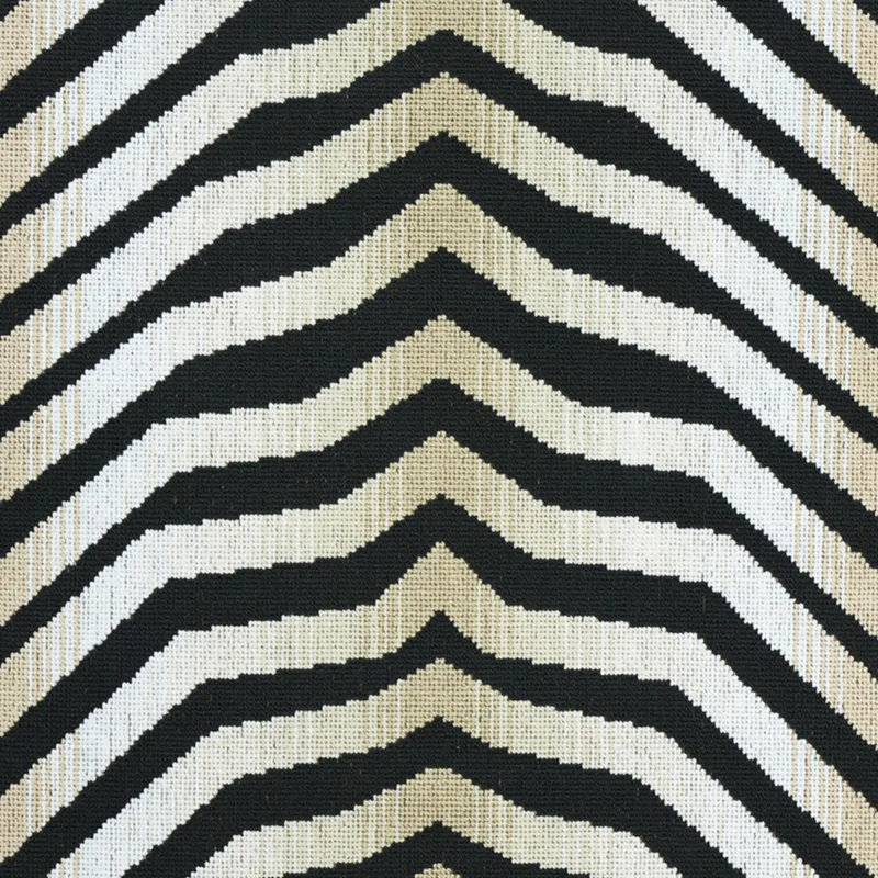 Tissu appliqué Schumacher x Neisha Crosland, Zebra Black