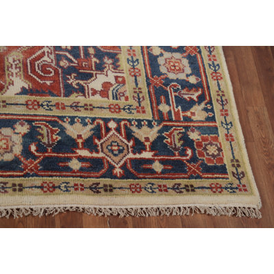 Geometric Traditional Indian Area Rug 8x10
