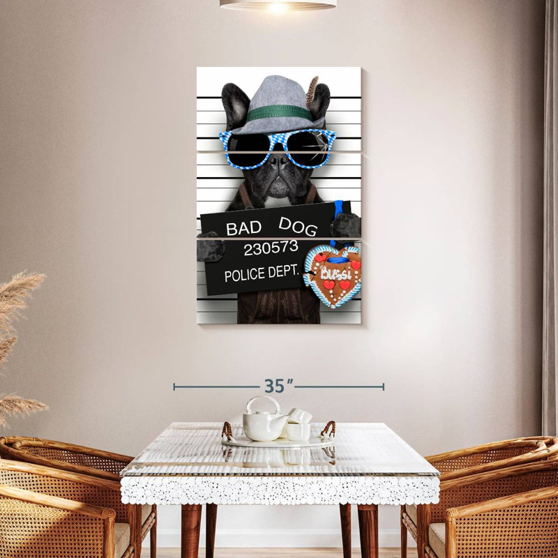 Bouledogue français Brampt Bad, H 45 po x l 28 po
