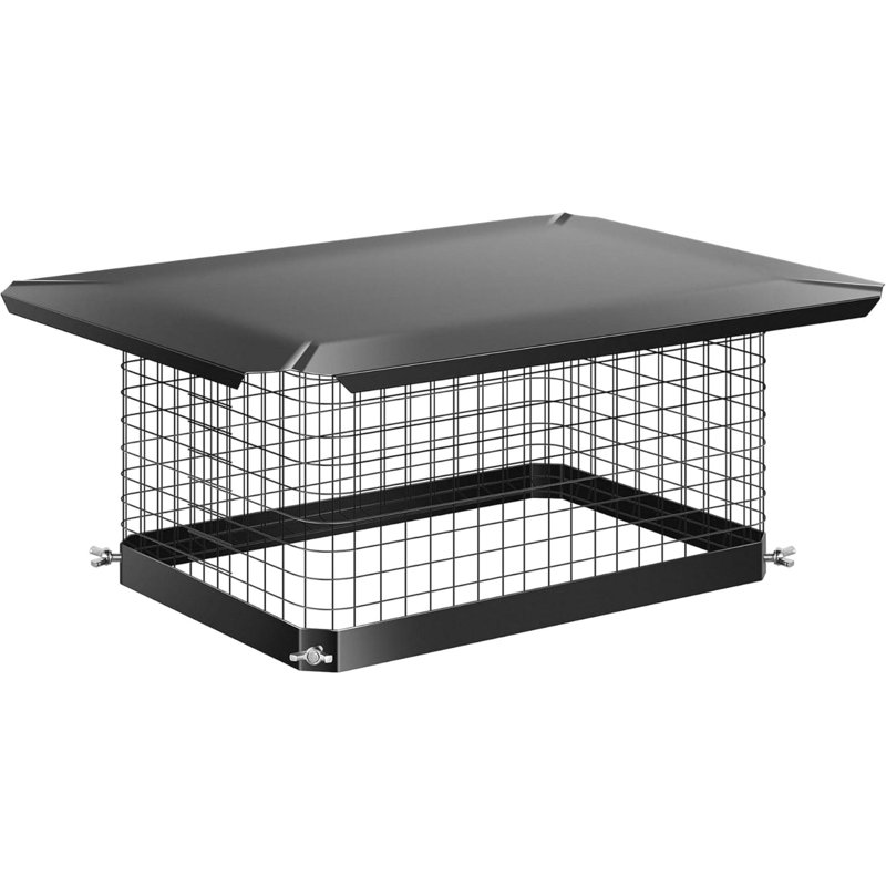 9 x 13 po Chapeau de cheminée carré en acier galvanisé