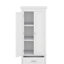 Armoire de rangement autoportante pour salle de bain avec 2 portes, tablette réglable et 3 tiroirs-110673649