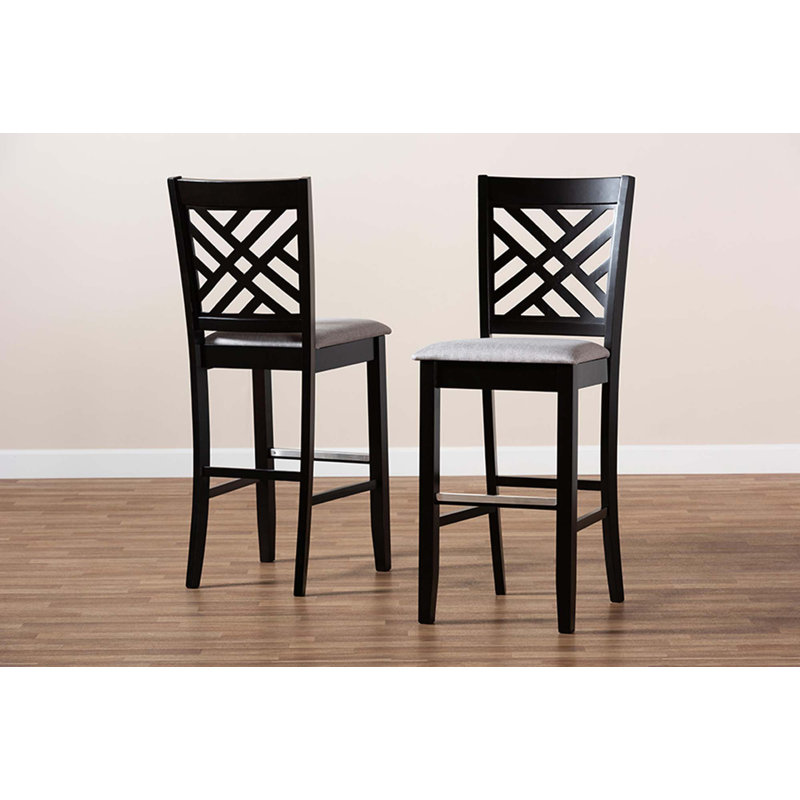 Tabouret 28,3 ", Cadre gris / brun foncé