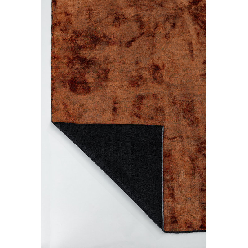 Rapture Orange Luxury Area Rug, Rectangle 7'10" x 9'10"