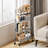 4 Tier Rolling Cart,Metal Cart,Utility Cart with Wheels,Bathroom Cart,Salon Trolley Cart,Kitchen Storage Cart-89309718