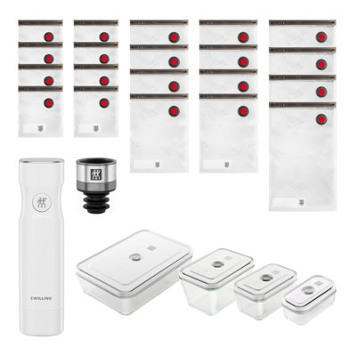 Trousse de démarrage pour appareils de mise sous vide en verre ZWILLING Fresh & Save, 26 pièces