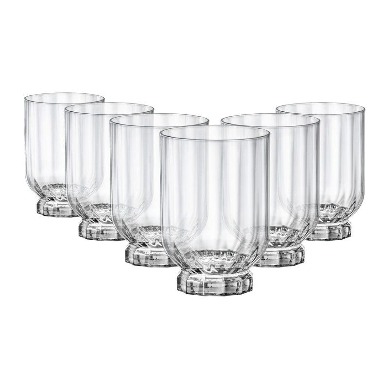 Florian Double Whisky Glasses, 375 oz.