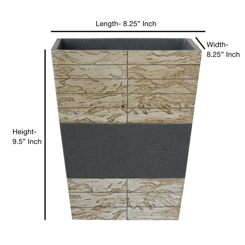 Oneita Cement Wastebasket, 7Qt