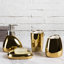 4 Piece Modern Gold Bathroom Accessory Set