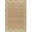 Tapis brun / blanc rectangulaire en laine tissé à la main à motif rectangulaire marocain Jerrylène-1275673558