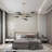8-Light 39.4" Rotatable Sputnik Sphere Chandelier