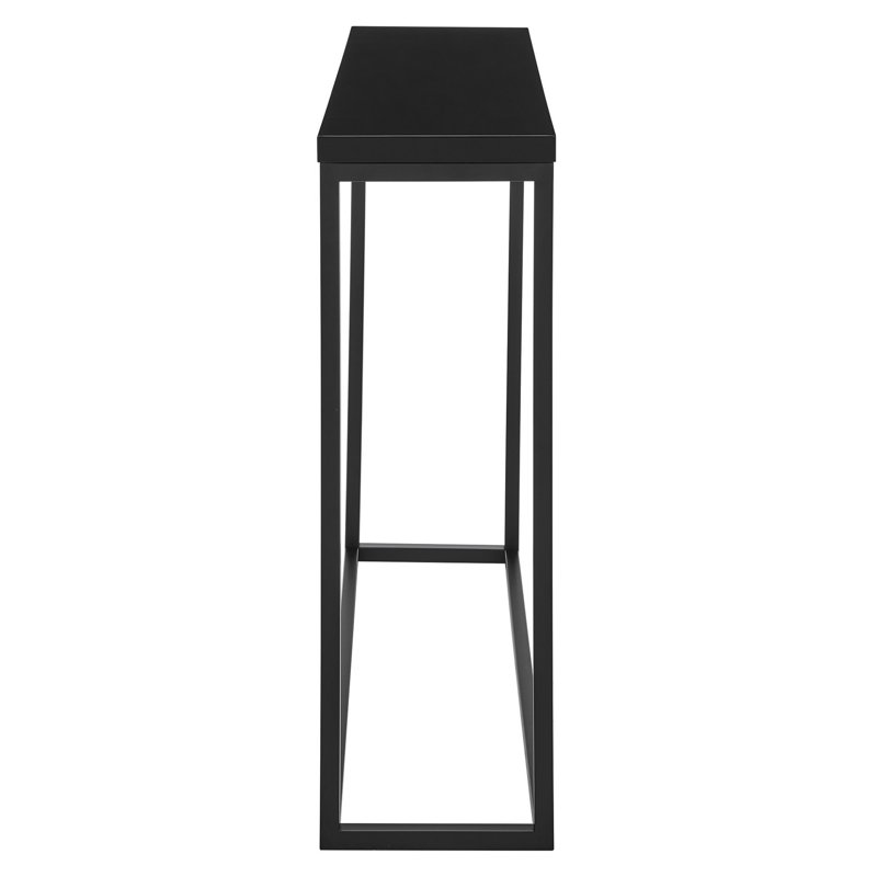 Camp Narrow Console Table, Black, Black