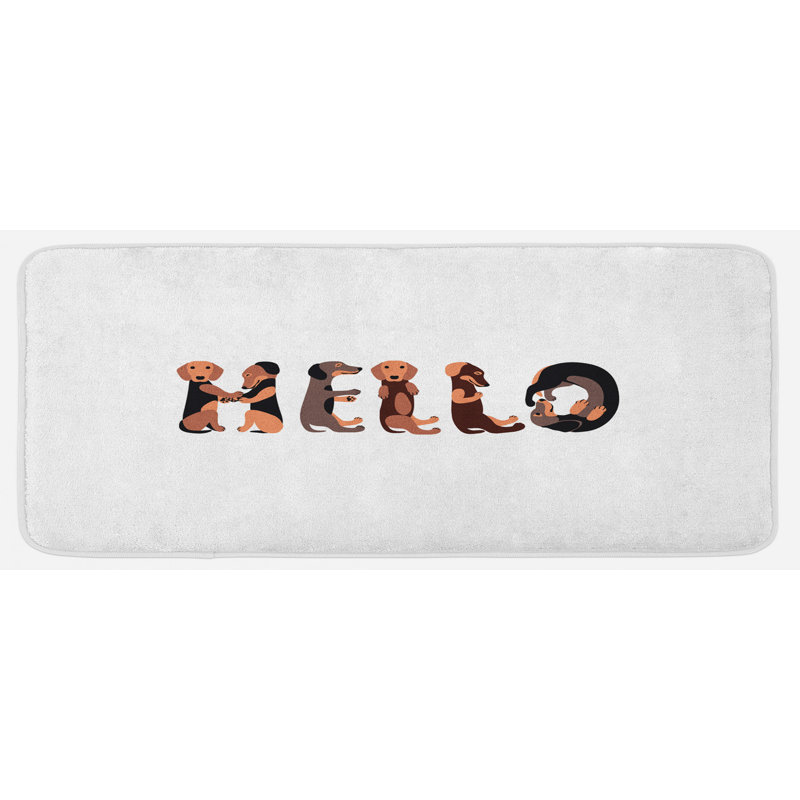 Tapis de cuisine teckel
