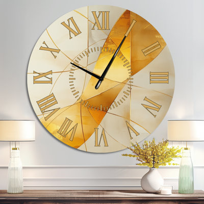 Horloge murale Golden Intersection IV