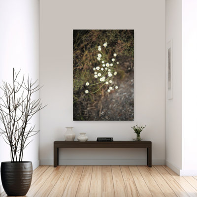 Art contemporain, art floral minimaliste rustique serein