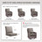 Allo 24"X24"X6" Patio Thick Cushions & Pillows Set - Channel-Tufted Design Deep Seat Water & Fade Resistant Cushion Set-1556263883-1552606948