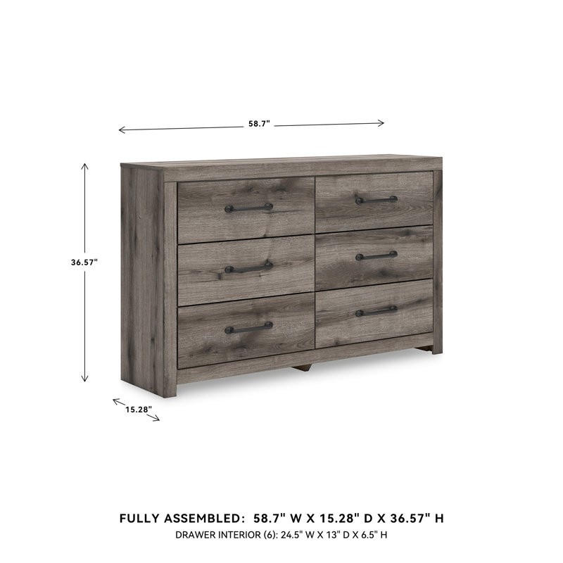 Kaysah 6 Drawer Dresser