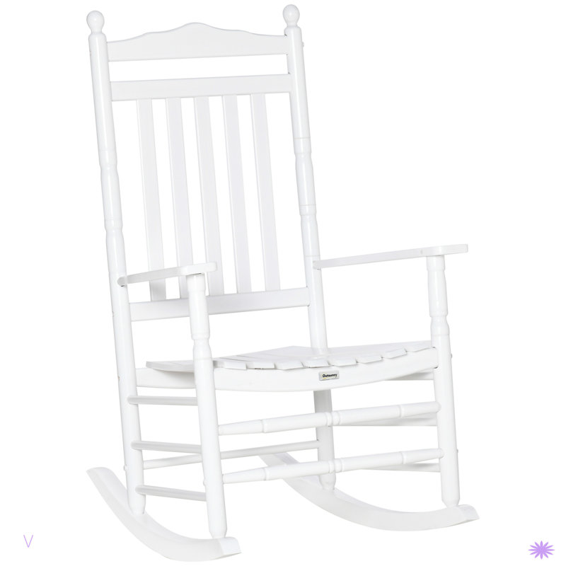 Chaise berçante à haut dossier Traditional