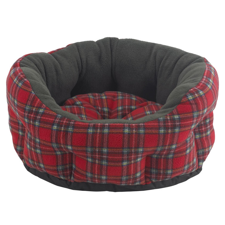 Verona Snuggle Bed in Red and Green