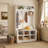 Aldoyn Hall Tree 39.8'' Wide with Bench and Shoe Storage-1252526141