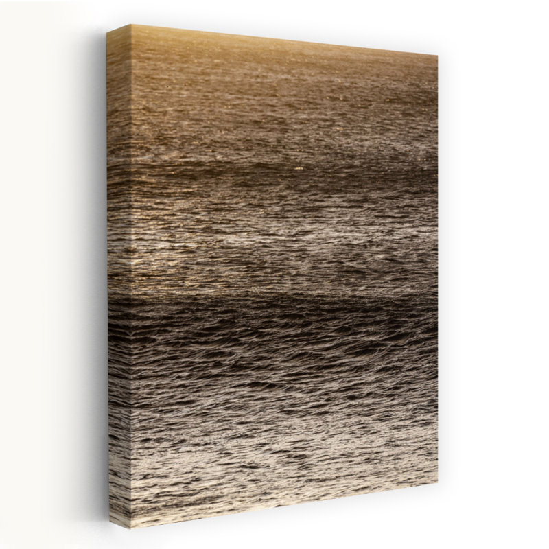 Art contemporain, paysage côtier abstrait, H 48 po x l 32 po