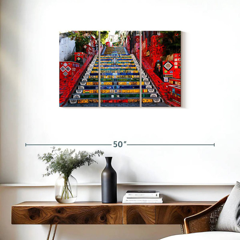 Sebbie Escadaria Selaron, 20" H x 33" W