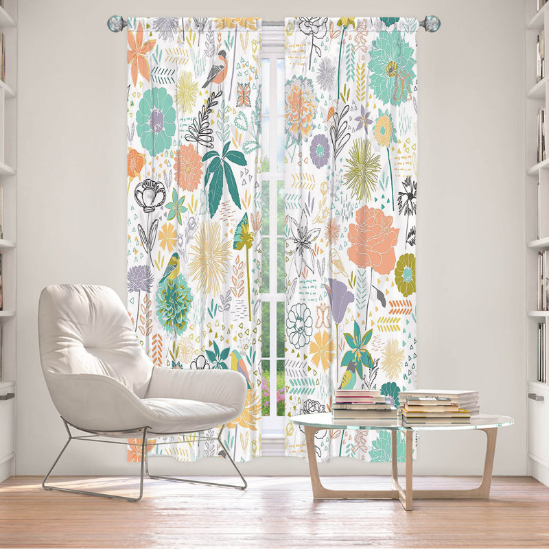 Paire de rideaux obscurcissant en polyester Elea, L 20 po x L 82 po