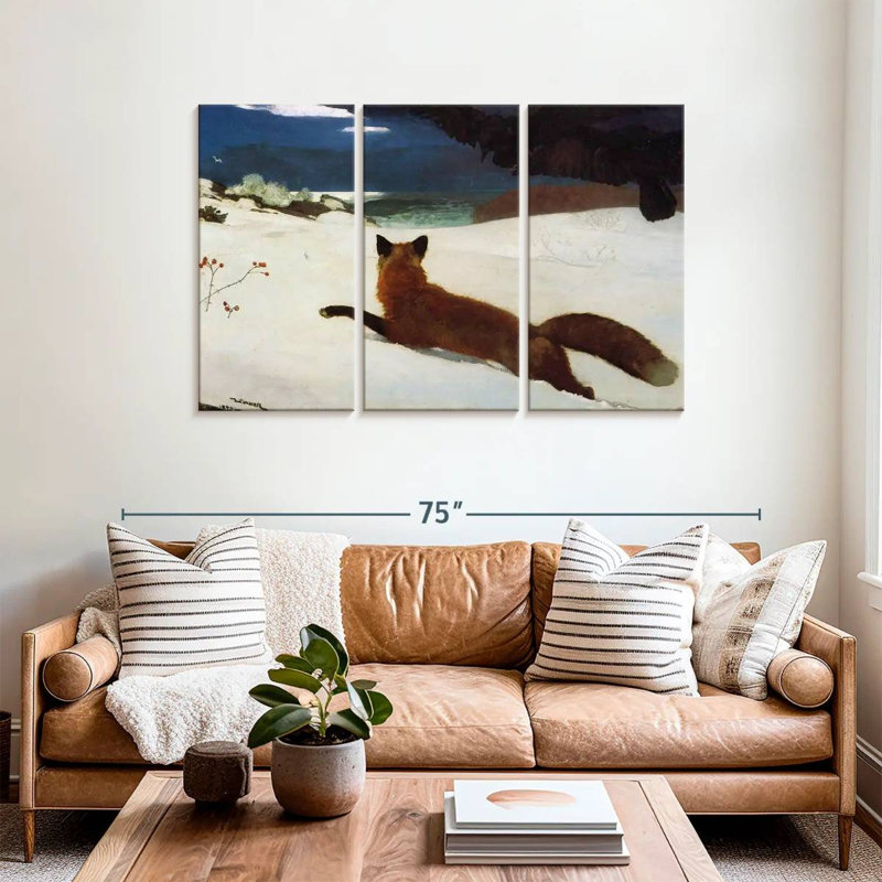 The Fox Hunt, 36" H x 57" W