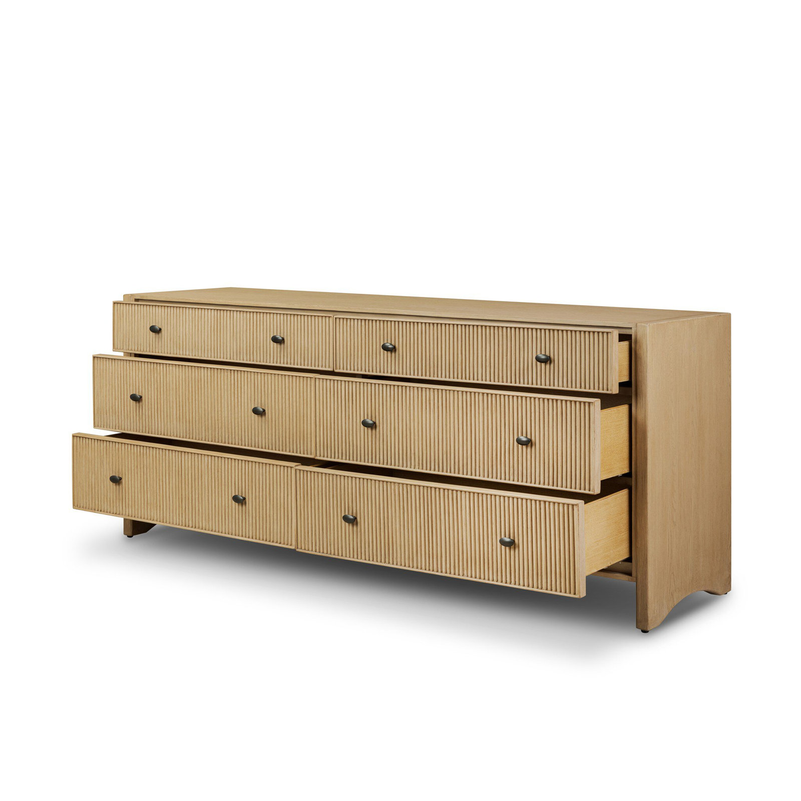 Massimo 75" Oak Double Dresser