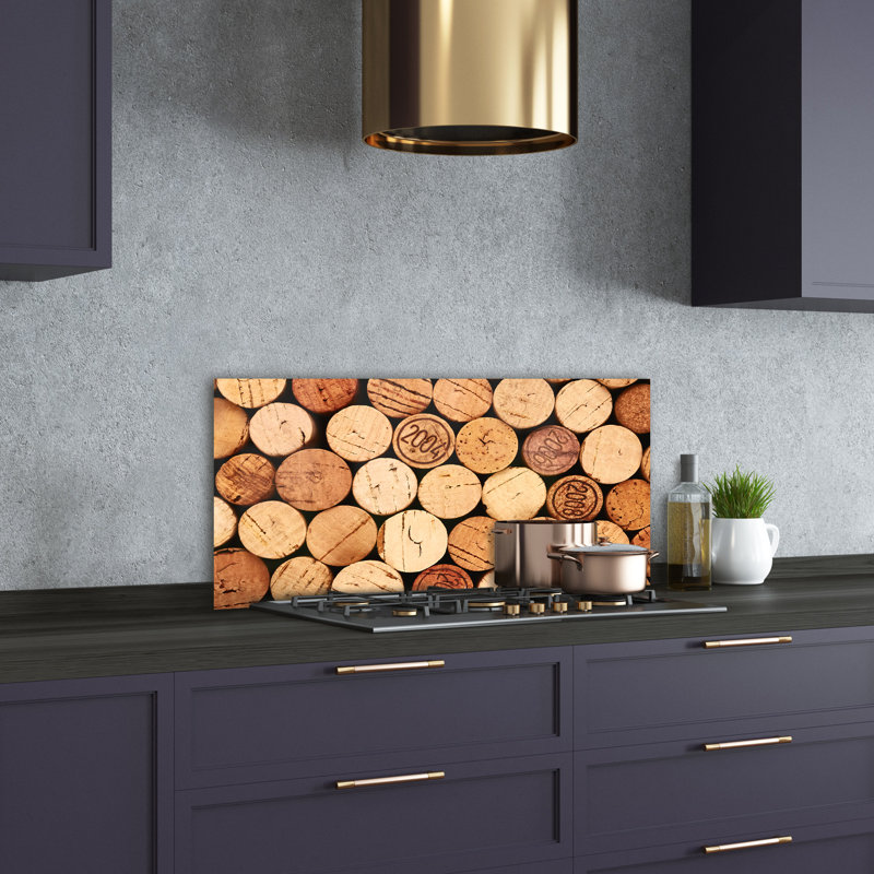 Gendry 50cm W x 100cm L Glass Peel and Stick Panel