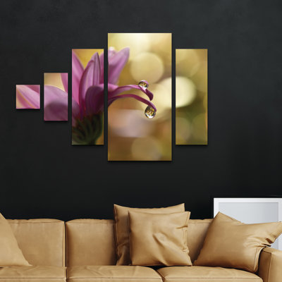 5 Panel Wall Art Set - Juliana Nan 'Song of My Soul' Canvas Wall Art for Living Room, Bedroom, or Office Decor by 