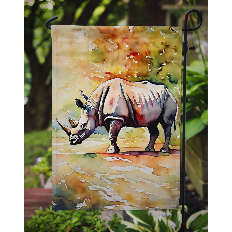 Drapeau de jardin Rhinoceros