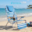 Chaise longue de plage légère avec repose-pieds Ostrich The Original 3N1-821854788