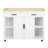 47.2 Inch Rectangular Kitchen Island With 13.8" Back Extendable Table, Rubber Wood Veneer, Ample Storage, Soft Close Hinges Dining Surface, Veneer Finish, Open Storage Compartments, Built - In And-1578208797