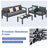 Ahsir 5 - Person Patio Conversation Set with Cushions