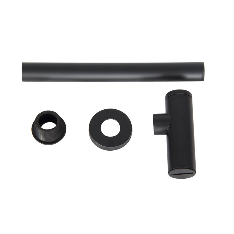 Siphon de lavabo, Noir mat