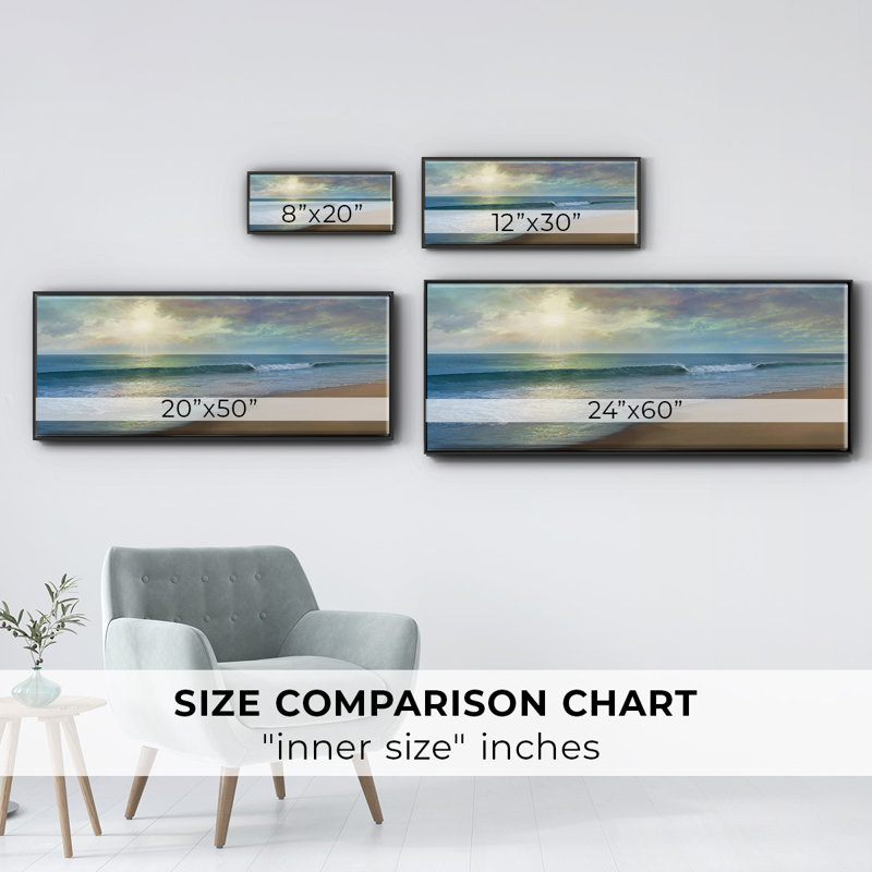 A Long Walk- Framed Canvas, 8" H x 20" W