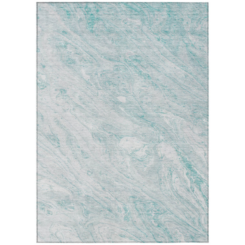 Tapis intérieur lavable abstrait ivoire 9 pi x 12 pi