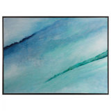 Blue Aqua Ice Print by Lisa Cuscuna