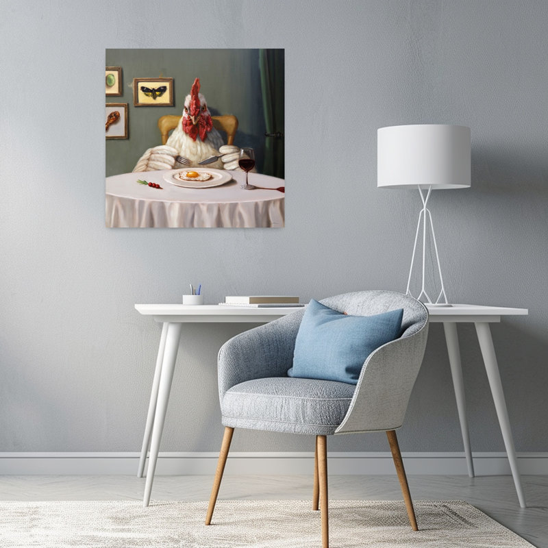 Art urbain contemporain Hennibal Lecter, H 24 po x l 24 po