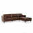 Simili cuir brun foncé est en rupture de stock