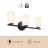 Ezra 22-in Black dimmable Bathroom Vanity Light